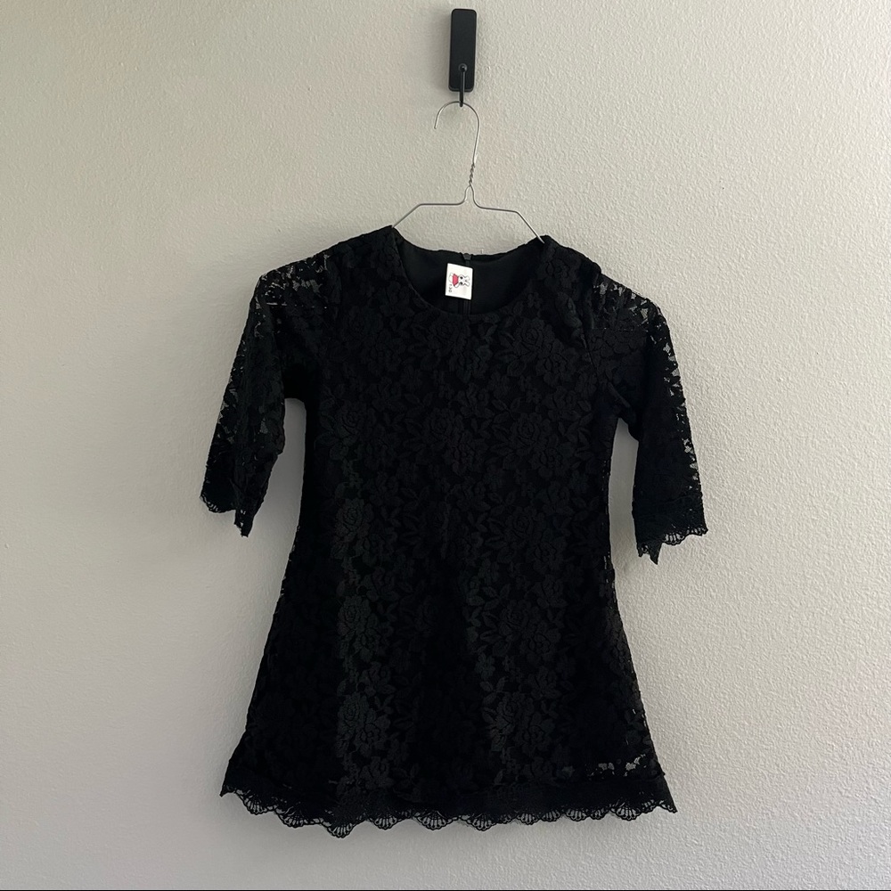 Kids Black‎ Lace Dress